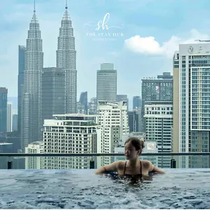  Апартаменты The Luxe & Colony Klcc Skyline Infinity Pool - 5min To Petronas Tower & Kl Center By The Hub